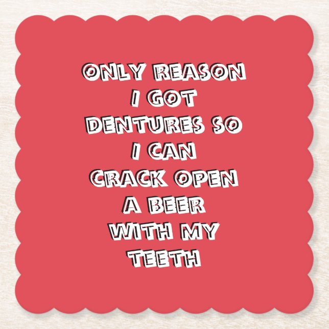 Porta-copo De Papel Dentes de abertura do frasco (Frente)