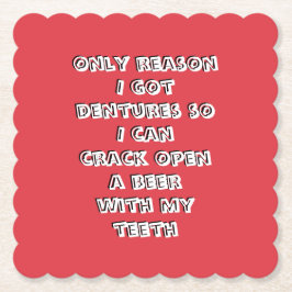 Porta-copo De Papel Dentes para Abrir Garrafa