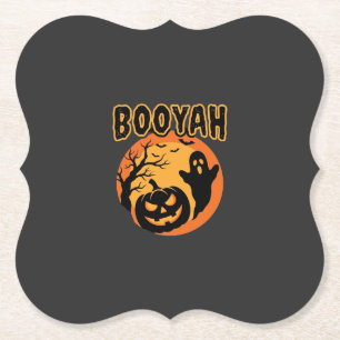 Porta-copo De Papel Desenho de Abóbora Fantasma Booyah Halloween