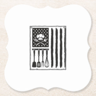Porta-copo De Papel Desenho de Camisa de Utensílios de Cozinha Bandeir