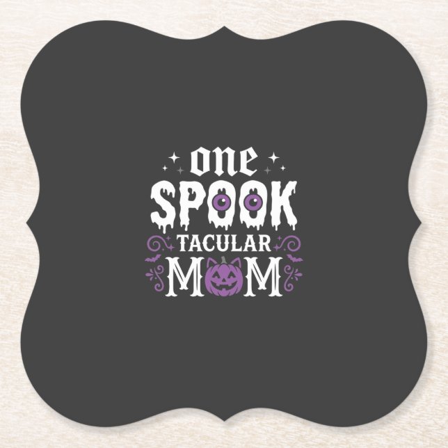 Porta-copo De Papel Desenho de Halloween da Mãe Espetacular_1 (Frente)