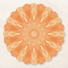 Porta-copo De Papel Desenho Laranja em Tulle Falso