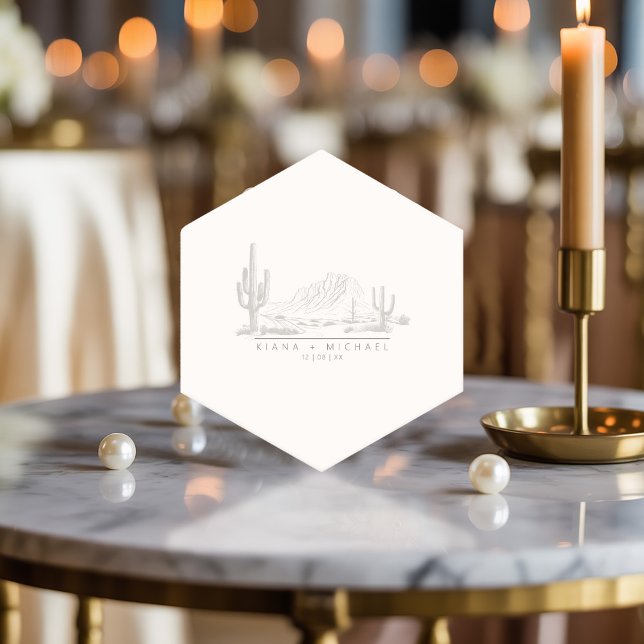 Porta-copo De Papel Desert Vibes Wedding Obrigado Landscape ID1019 (Criador carregado)