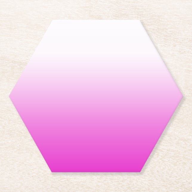 Porta-copo De Papel Design-60416 de Fundo de Gradiente Ombr Rosa (Frente)