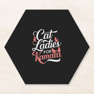 Porta-copo De Papel Design Bonita - Gato feminino para Kamala com Gato