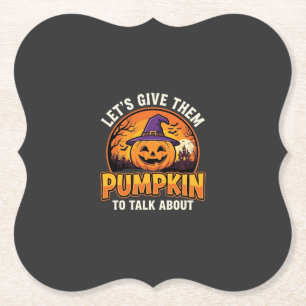 Porta-copo De Papel Design de Abóbora Divertida Pun Halloween_1