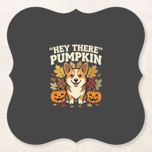 Porta-copo De Papel Design de Abóbora Olá da Corgi no Halloween