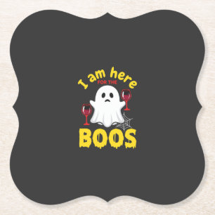 Porta-copo De Papel Design de Boos de Vinho de Fantasma de Halloween