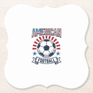 Porta-copo De Papel Design de Camisa de Bola de Futebol Americano Vint