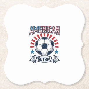 Porta-copo De Papel Design de Camisa de Bola de Futebol Americano Vint