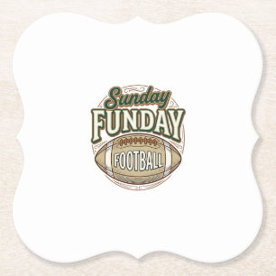 Porta-copo De Papel Design de Camisa Vintage de Futebol Sunday Funday_
