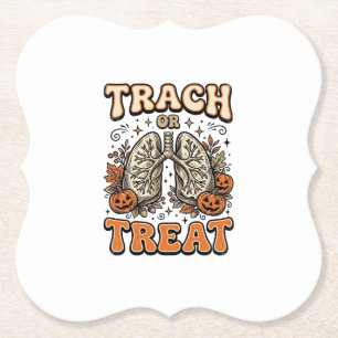Porta-copo De Papel Design de enfermeira de Halloween com traqueostomi