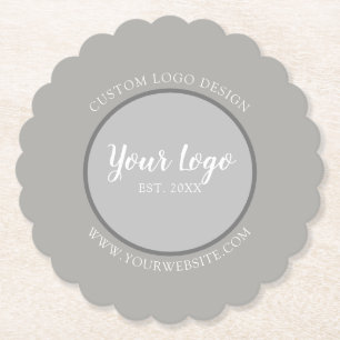 Porta-copo De Papel Design de Logo Personalizado Simples