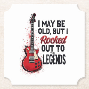 Porta-copo De Papel Design de Nostalgia de Música Clássica de Guitarra