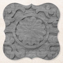 Design de Rolo de Madeira de Teca Cinza Texturizad