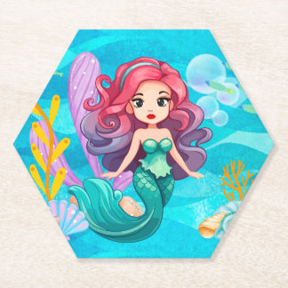 Porta-copo De Papel design de sirene mística