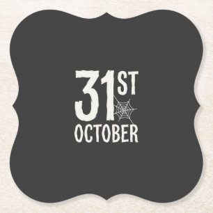 Porta-copo De Papel Design de Teia de Aranha de Halloween de 31 de Out