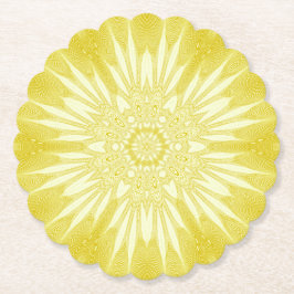 Porta-copo De Papel Design de Tulle Amarelo Sunshine
