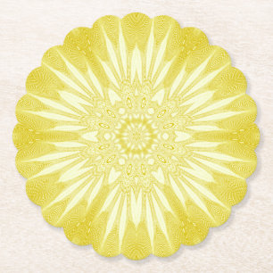 Porta-copo De Papel Design de Tulle Amarelo Sunshine