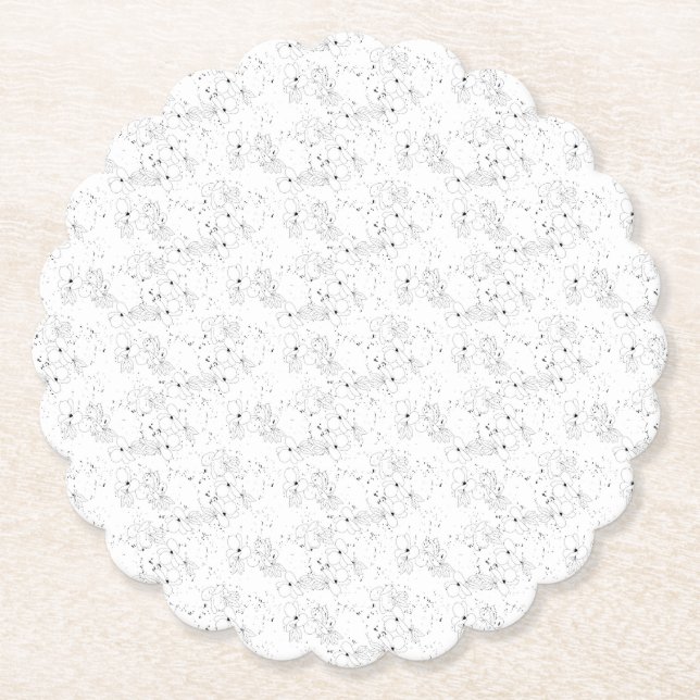 Porta-copo De Papel design dois decorativo (Frente)