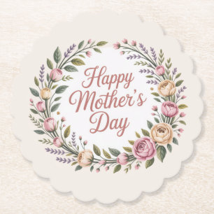 Porta-copo De Papel Dia de as mães Feliz