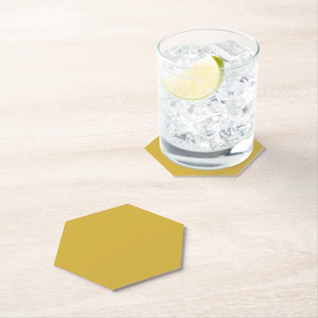 Porta-copo De Papel Dica Pontilhada do Hexágono Dourado (Insitu)