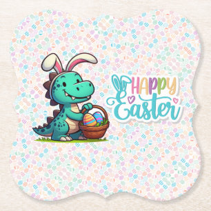 Porta-copo De Papel Dinossauro bonito, coelho da Páscoa