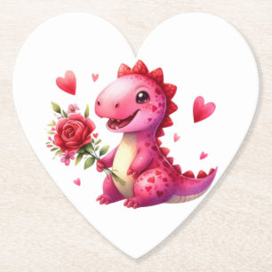 Porta-copo De Papel Dinossauro Dia de os namorados bonito