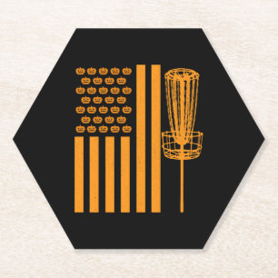Porta-copo De Papel Disc Golf Halloween USA FLAG Para DISCGOLF PLAYER