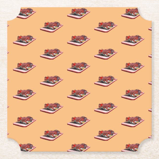 Porta-copo De Papel Discagem de Velocidade dos Motores de Fogo (Frente)