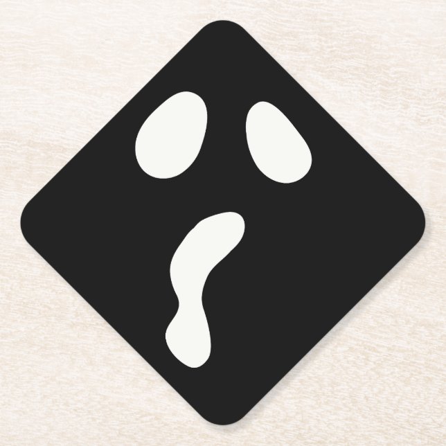 Porta-copo De Papel Diversão do Halloween Boo face fantasma festa assu (Frente)