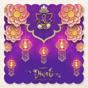 Porta-copo De Papel Diwali Ganesha