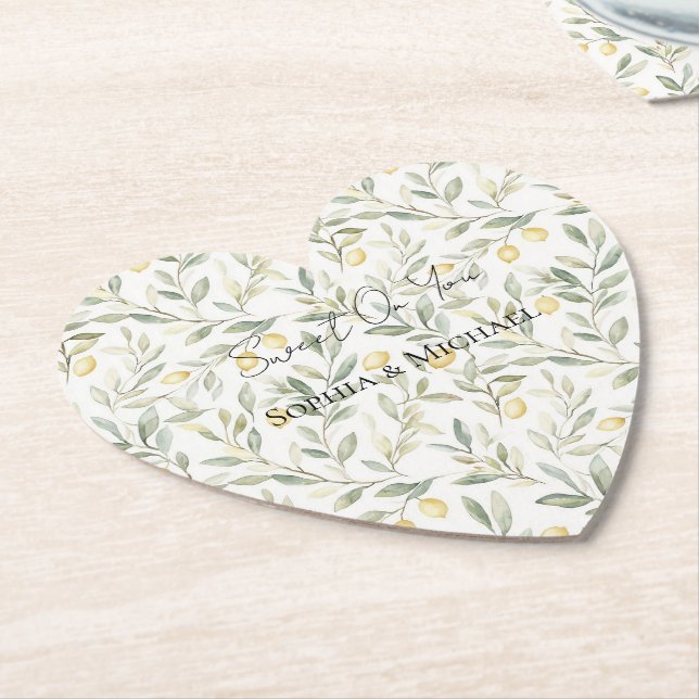 Porta-copo De Papel Doce Limões Para Você Casamento (Angular)