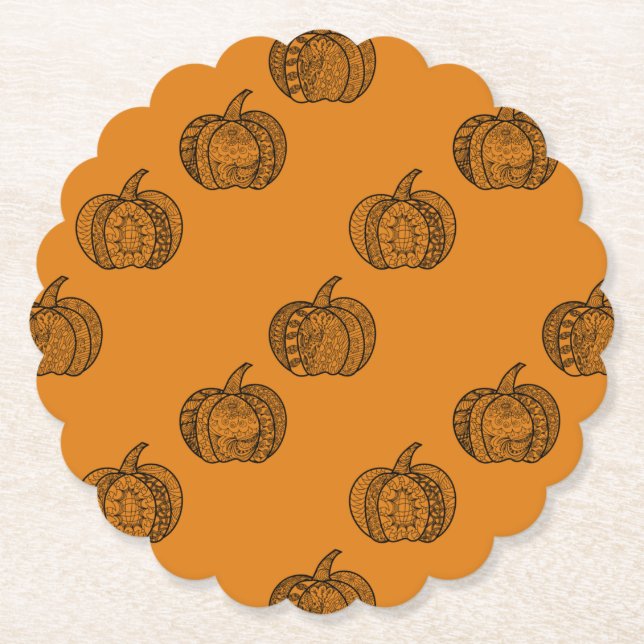 Porta-copo De Papel Dodores de Halloween Boho mandala bombeiros outono (Frente)