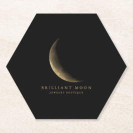 Porta-copo De Papel Dourada Mística Mística de Chic - Fase de Lua Pret