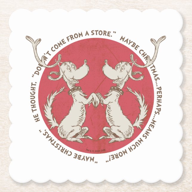 Porta-copo De Papel Dr. Seuss | Grpolegadas | Máx. - Cotação de Natal (Frente)