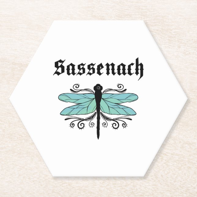 Porta-copo De Papel Dragonfly Outlander Amber Blue Gift Teto (Frente)