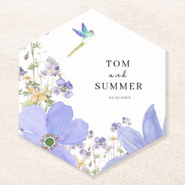 Porta-copo De Papel Dreamy Lilac Wedding