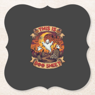 Porta-copo De Papel É Folha Boo Fantasma de Halloween Cemitério Abóbor