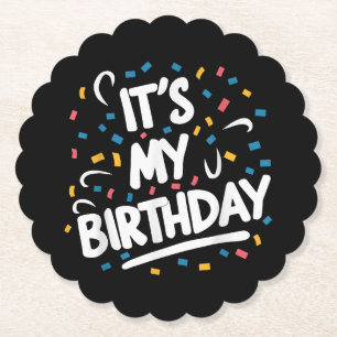Porta-copo De Papel É o meu aniversário para rapazes Meninas Crianças 