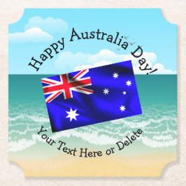 Porta-copo De Papel Editar Texto Correspondente ao Sinalizador de Dia 