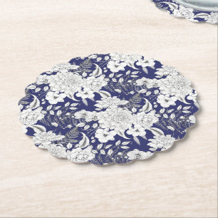 Porta-copo De Papel Eixo roxo do eucalipto de rosa romântico