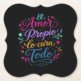 Porta-copo De Papel El amor propio lo cura todo