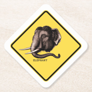 PORTA-COPO DE PAPEL ELEFANTE DE SINAL DE ESTRADA