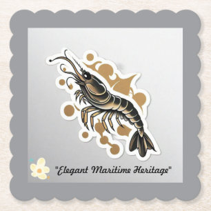 Porta-copo De Papel "Elegant Maritime"