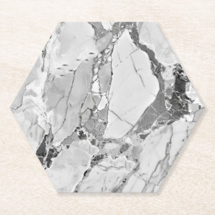 Porta-copo De Papel Elegante Cinza "Twilight Marble Fantasy" Marble Te