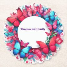 Elegante Vintage China, mosca vermelha azul