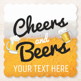 Porta-copo De Papel Elogios e cerveja fria gelada de Bees|Frosty
