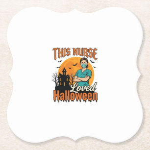 Porta-copo De Papel Enfermeira de Halloween Amava o Halloween Vintage