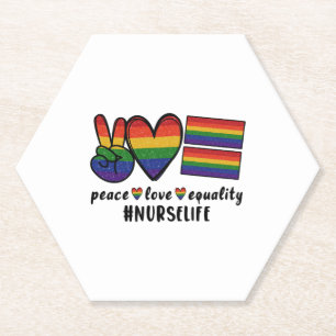 Porta-copo De Papel Enfermeira de Igualdade de Amor LGBT